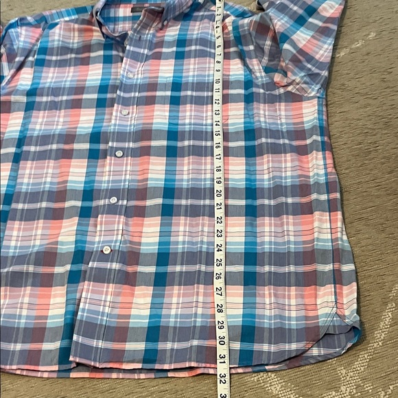 Daniel Cremieux Signature Blue and Pink Plaid Button Down Shirt X-Large - Picture 4 of 7